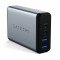 Bild 0 Satechi USB-C Travel Charger - 75W Ladegerät mit 2x USB-C Power Port (1x 60W / 1x 18W) - Space Gray