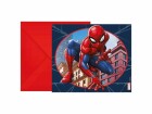 Amscan Geburtstagskarte Spiderman 6 Stück, Papierformat: 9 x 14
