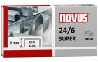 Novus Heftklammer 24/6 Super 1000 Stück, Verpackungseinheit