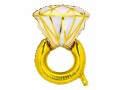 Partydeco Folienballon Ring 60 x 95 cm, Gold, Packungsgrösse