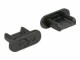 DeLock Blindstecker/Staubschutz USB-MicroB 10 Stück Schwarz