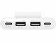 Bild 2 BELKIN USB-Hub 4-Port USB Charge Weiss, Stromversorgung: Keine