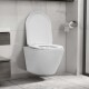 vidaXL Wand-WC ohne Spülrand Keramik