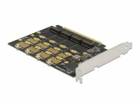 DeLock Host Bus Adapter PCI-E-x16, 4x M.2 Key-M. NVME