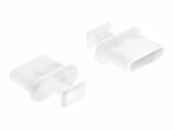 DeLock Blindstecker/Staubschutz USB-C 10 Stück, Weiss mit Griff