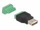 Image 3 DeLock USB 2.0 Adapter USB-A Buchse - Terminalblock, USB