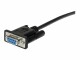 StarTech.com - 0.5m Black Straight Through DB9 RS232 Serial Cable - M/F