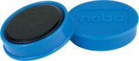 NOBO Magnet rund 32mm 1915299 blau 10 Stück, Kein