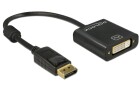 DeLock Adapter Displayport - DVI passiv, 4K, schwarz, Kabeltyp