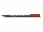 Staedtler Folienstift Lumocolor 314 B Braun, permanent