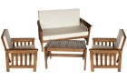 Innovesta Loungeset Lola, Dunkelbraun, 4 Sitzplätze, Material: Holz