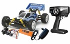 Tamiya Buggy Neo Scorcher 4WD TT-02B Bausatz Starterset, 1:10