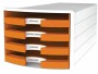HAN Schubladenbox Impuls Orange, Anzahl Schubladen: 4