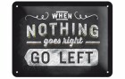 Nostalgic Art Schild Go left, Word up 15 x 20