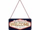 Nostalgic Art Schild Welcome 20 x 10 cm, Metall, Motiv