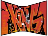 HERMA Ordner Graffiti King A4 7 cm, Rot, Zusatzfächer