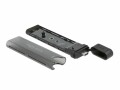 DeLock Externes Gehäuse USB-C, NVME&SATA M.2, bootfähig, 10Gbps