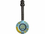 Folat Partyaccessoire Aufblasbares Banjo Blau/Gelb/Schwarz