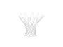 SPALDING Basketballnetz Heavy Duty, Durchmesser: 45 cm, Farbe: Weiss