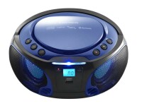 Lenco Radio/CD-Player SCD-550 Blau, Radio Tuner: FM