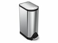 Simplehuman Treteimer CW1824 30 Liter, Silber, Fassungsvermögen: 30 l