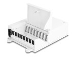 DeLock LWL Verteilerbox 8 Port, Weiss, Datenanschluss Seite A