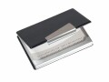 Sigel Kreditkartenetui 9.5 x 6.5 x 1.2 cm, Schwarz/Silber