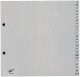 BÜROLINE  Register PP grau            A4 - 620175    A-Z, teildeckend