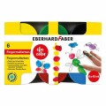 Eberhard Faber Fingerfarbe 6er Set, 40 ml, Art: Fingerfarbe, Detailfarbe