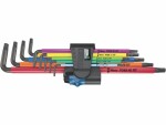 Wera Winkelschlüssel-Set T8-T40 farbig HF lang, Kugelkopf
