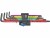 Bild 6 Wera Winkelschlüssel-Set T8-T40 farbig HF lang, Kugelkopf