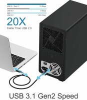 ICY Box Ext. Gehäuse 3.5" 10x Single IB-3810-C31 USB 3.1