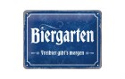 Nostalgic Art Schild Biergarten 15 x 20 cm, Metall, Motiv