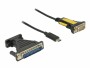 DeLock Adapterkabel USB Type-C - RS-232 DB9 ;DB25 1.8