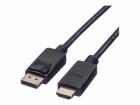 Roline DisplayPort - HDMI Verbindungskabel - 1,5 m - 2K - Schwarz