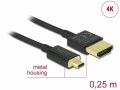 DeLock Kabel 4K 60Hz HDMI - Micro-HDMI (HDMI-D), 0.25