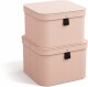 BIGSO BOX Aufbewahrungsbox Ludvig - 746252133 dusty pink             2er-Set