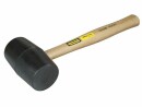 Stanley Gummihammer mit Schwarzem Kopf, 454 g, Griffmaterial: Holz