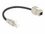 DeLock Patchkabel RJ45 zu Keystone Cat 6A, S/FTP, 0.25