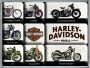 Nostalgic Art Magnet-Set Harley Davidson 1 Stück, Mehrfarbig