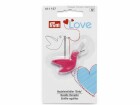 Prym Einfädler Love Birdy Pink, 2.5 cm x 4.5