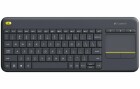 Logitech Tastatur K400 Plus US-Layout, Tastatur Typ: Standard