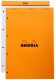 RHODIA    Notizblock orange    210x318mm - 20200C    kariert               80 Blatt