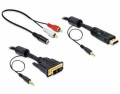 DeLock Kabel DVI-D - HDMI, 5 m, Kabeltyp: Anschlusskabel