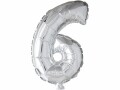 Creativ Company Folienballon 6 Silber, Packungsgrösse: 1 Stück, Grösse
