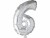 Bild 0 Creativ Company Folienballon 6 Silber, Packungsgrösse: 1 Stück, Grösse