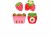Bild 1 Cut my Cookies Guetzli-Ausstecher Serie mit Erdbeeren, Detailfarbe: Rosa