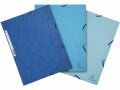 Exacompta Gummibandmappe Aquarel 3-er Set Blau/Hellblau/Türkis, Typ