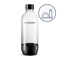 SodaStream 1L Spülmaschinenfeste Regular Flasche Schwarz