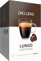 DELIZIO Kaffeekapseln 10184775 Lungo Fortissimo 48 Stk., Kein